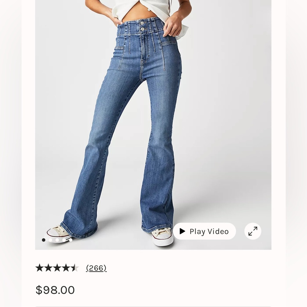 FREE PEOPLE SUNBURST FLARES NWT ☀️